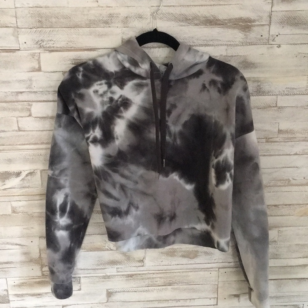 Grey the-die cropped rue 21 hoodie